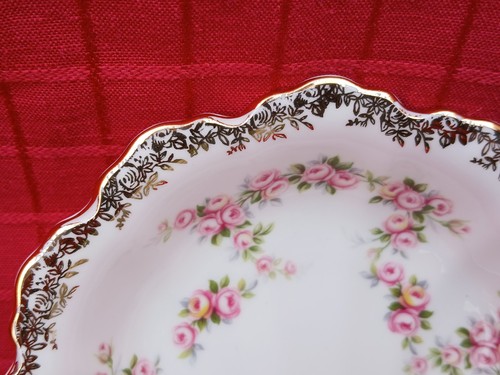 Vintage Royal Albert English Fine Bone China Soap Dish Dimity Rose Excellent - Picture 4 of 7