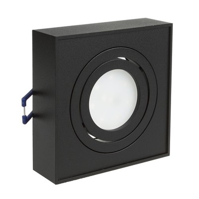 Eingebaute Deckenleuchte Spotlight GU10 LED Halogen Schwarzes Quadrat UK