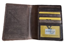 Leather Passport Wallet Brown 47