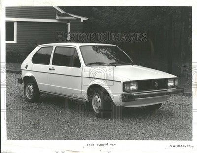 1981 Press Photo Volkswagen Rabbit L