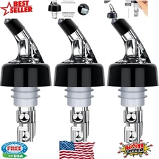 Durable 1 oz Automatic Liquor Pourer - Pack of 3 for Effortless Drink Precision