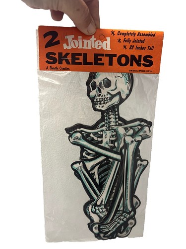 Vintage Halloween Door Skeleton w Movable Arms & Legs  display picture 1