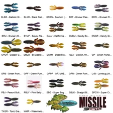 Missile Baits D BOMB (MBDB45) Any 28 Colors 4.5 Inch Soft Plastic Fishing Lures