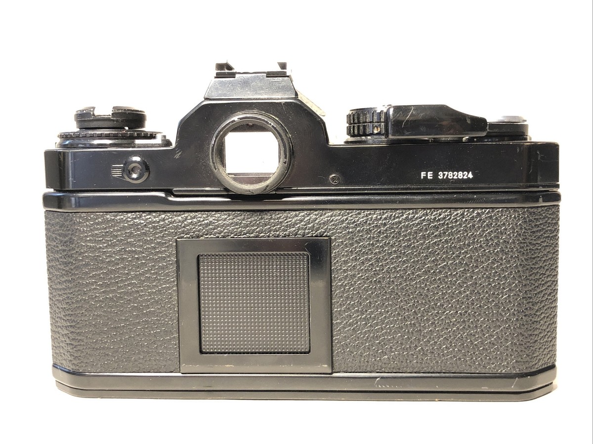 Black Nikon FE SLR film camera body; no lens - Rare Beauty, Very