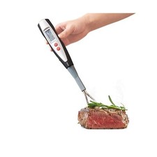 Meat Thermometer Fork with Electronic Ready Alarm, Digital Cooking Thermomete...