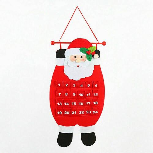 Non-woven Christmas Countdown Calendar Xmas Decoration Santa Hanging Pendant NR9 - Picture 13 of 15