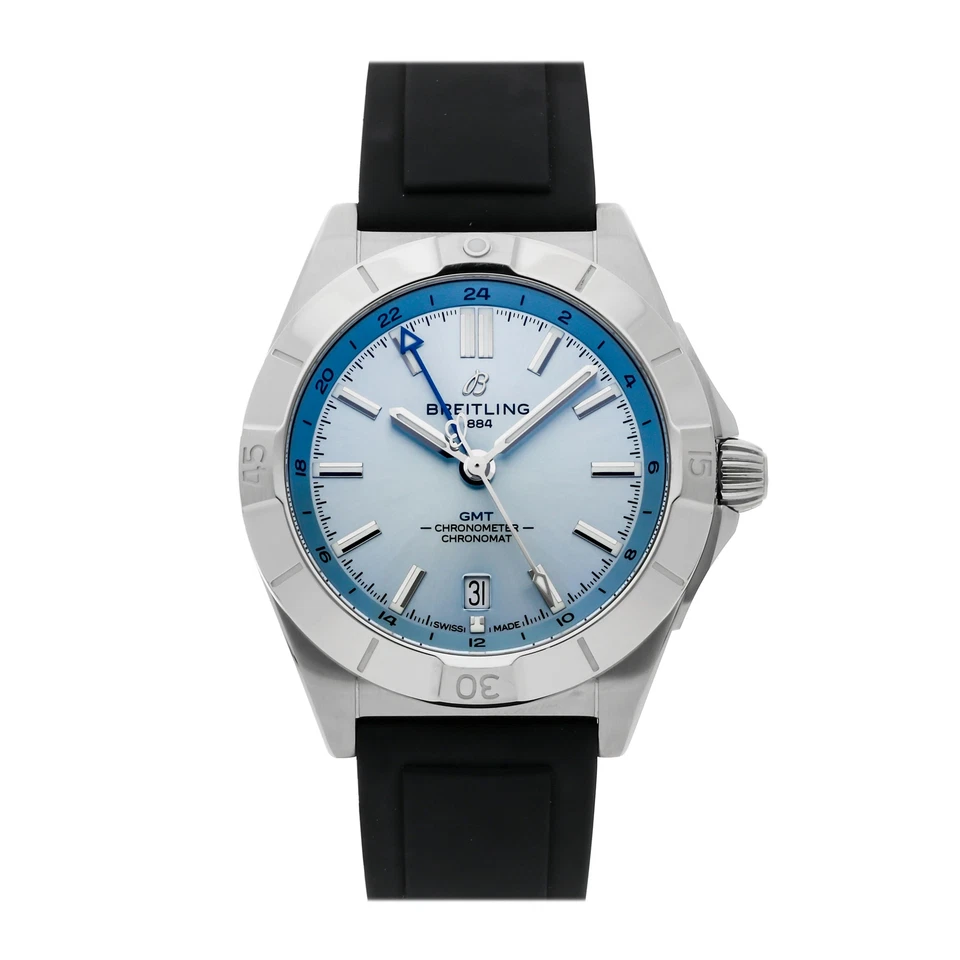 Breitling Chronomat 40mm Steel Automatic Blue Dial Strap Watch P32398101C1S1