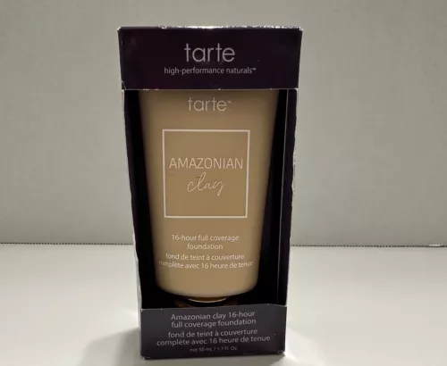 New TARTE Amazonian Clay 16-Hour Full Coverage Foundation 1.7 oz Medium Sand 32S