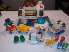 Vintage 1984 Playworld Toys Playmates Space Station Play Set Used Almost 100 
