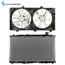Radiator & Cooling Fan Assembly Kit For 2007 2008 2009 2011 Toyota Camry 3.5L V6