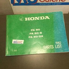 original Honda PA 50 S DX 1982 1 ED Ersatzteilkatalog Ersatzteilliste Handbuch 