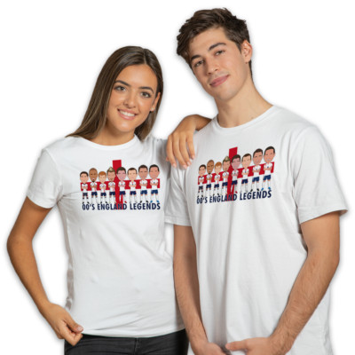 Legends Of England Herren T-Shirt Gr. S-3XL Vector Heroes inoffizielle Euro
