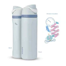 Owala Cinderella Disney Princess 24 oz FreeSip Blue Water Bottle AUTHENTIC