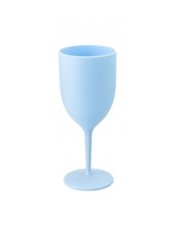 Outdoor Living Camping Summer Pastel Plastic Soft Touch WINE GLASS GLASSES x 1