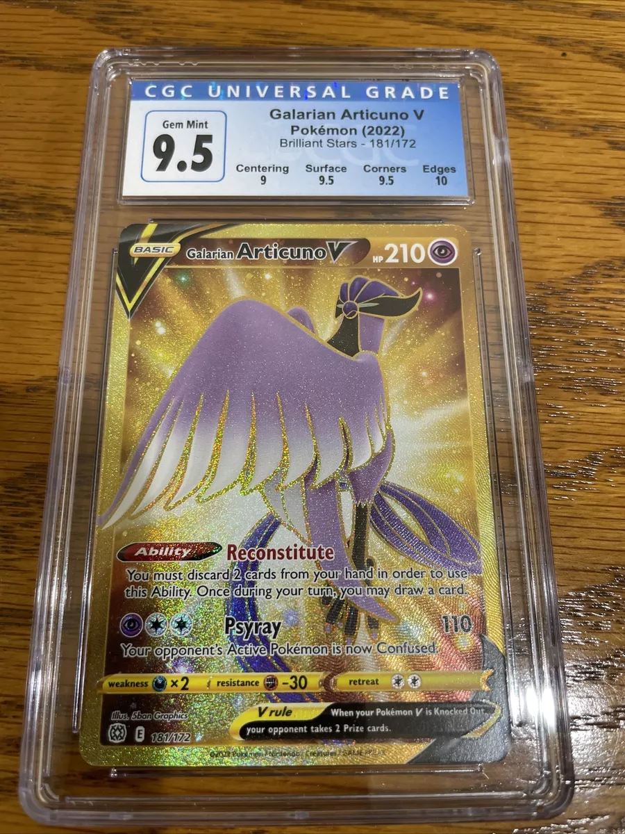 AGS (MINT+ 9.5) Galarian Articuno V #181 - Brilliant Stars