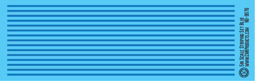 HO Scale - Scale Striping Set 5in Blue