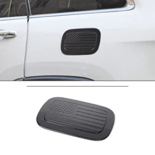 Door Gas Cap Fuel Tank Cover Trim For Jeep Grand Cherokee 2011-2020 Carbon Fiber