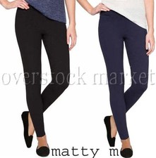 NEW WOMENS MATTY M SLUB PONTE PANT PULL-ON LEGGING PONTE PANT VARIETY