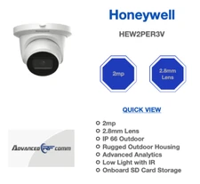 Honeywell AI IP Network WDR IR Advanced Analytics Outdoor Camera HEW2PER3V