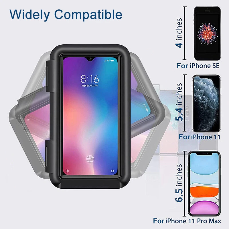 Soporte de montaje para teléfono para manillar de bicicleta MTB funda impermeable iPhone Samsung Foto 4 de 4