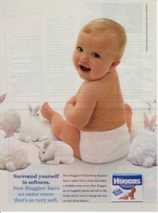 vintage huggies ultratrim diapers