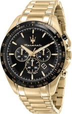Image of Maserati Traguardo Men's Watch R8873612041 Chronograph Quartz Steel Dial 45mm