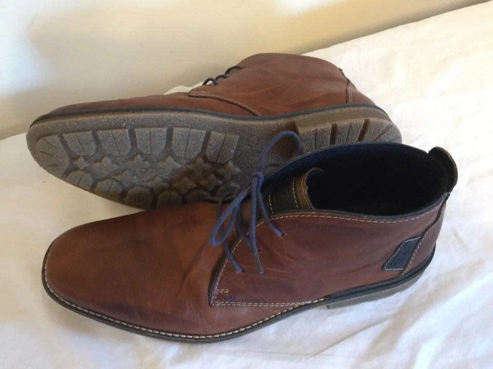 Rieker Hombres Bota Chukka al Tobillo 45 11 - 11.5 Cuero Marrón F1310-25 Johnny Amaretto Foto 2 de 4