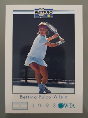 1993 NetPro Tennis Card Bettina Fulco-Villela #W12 WTA Mint Lesen!