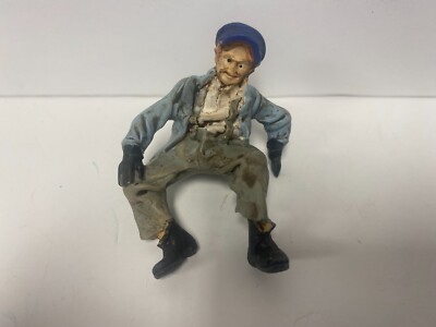Just Plain Folk # 2013 G Scale Train Figure Engineer Sitting Leaning To Left