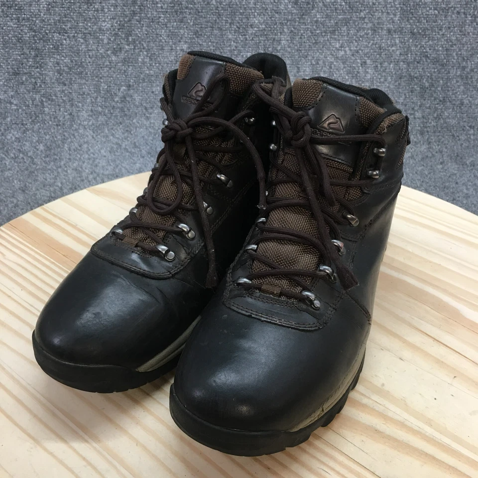 OZARK Trail Waterproof Boots Mens 12 Black Leather Round Toe Lace Up Ankle Top - Image 3 of 4
