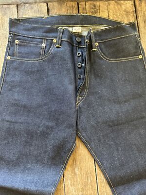 705RRL Double RL Men's low straight raw selvedge denim rigid size