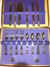 Vintage Banner Metaltone Junior Tableware Tea Party Playing Complete 14 PC Set