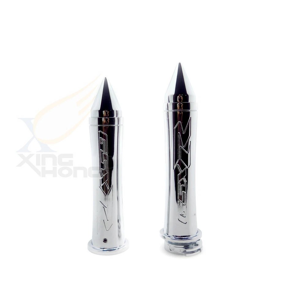 Empuñadura de manillar personalizada de 7/8” para Suzuki GSXR 1000 2010 2012 2013 2014 2015 CROMADA Foto 4 de 4