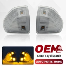 Clear Lens Amber LED Side Mirror Turn Signal Lights For Dodge Ram 1500 2500 3500
