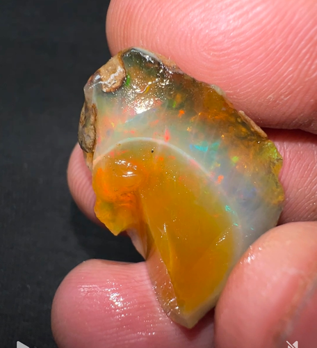 Ethiopian Welo Opal Rough 20 Carat – Bright Fire, Natural Raw Gemstone - Picture 5 of 5