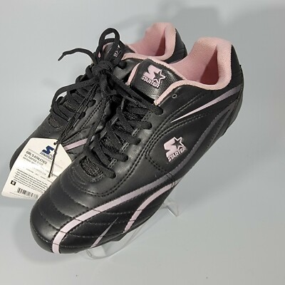 STARTER All Purpose Cleats Womens Size 6 Black w Pink NWT Soccer 