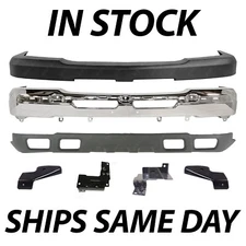 NEW - Chrome Steel Front Bumper Kit For 2003-2007 Chevy Silverado 2500HD 3500