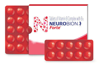 Neurobion Forte (100 Tablets) Vitamin B Complex with Vitamin B1 B2 B3 B5 B6 B12