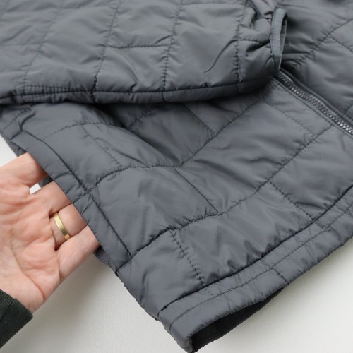 Patagonia Primaloft Quilted Nano Puff Jacket Boys Kids Medium 10 Youth Gray Girl - Picture 4 of 8