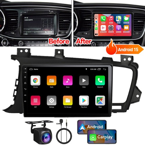 Car Radio Stereo For Kia Optima K5 2011-2013 Apple Carplay Android 15 GPS Navi - 第 1/12 張圖片