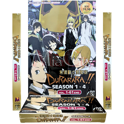 DVD Japan Anime DURARARA!! Complete Season 1-4 Boxset (1-61) English Dubbed