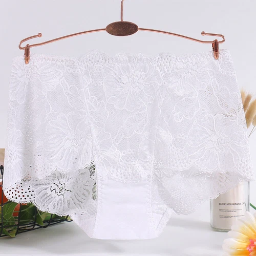 Damen-Spitzenhöschen nahtlos sexy Unterwäsche hohe Taille Schlüpfer Dessous weiblich USA - Bild 10 von 32