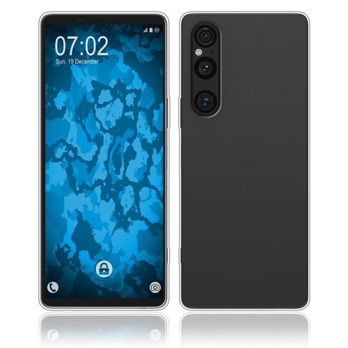 Silikonowe etui na Sony Xperia 1 V VI / 5 V / 10 V VI przezroczyste czarne case cover - Zdjęcie 17 z 24