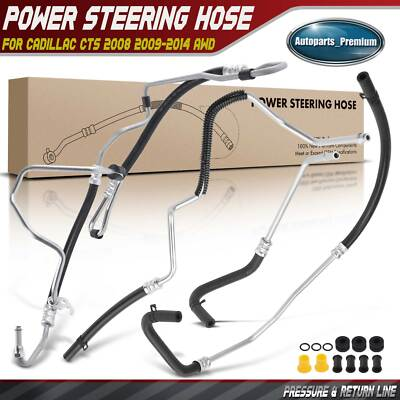 #ad Power Steering Pressure and Return Line Hose Assy for Cadillac CTS 2008 2014 AWD $105.79