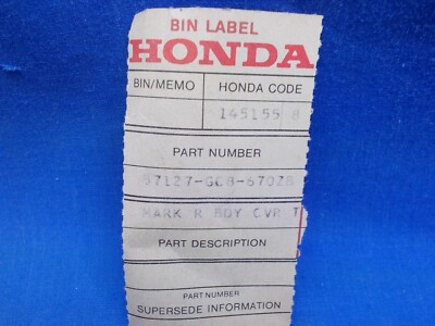 Honda 87127-GC8-670ZB. OEM 