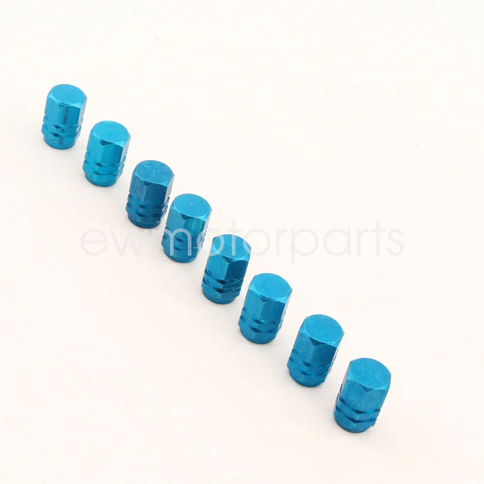 8pcs Blue Aluminum Car Truck Tire Wheel Stem Air Valve Caps for Harley-Davidson - Image 2 of 4
