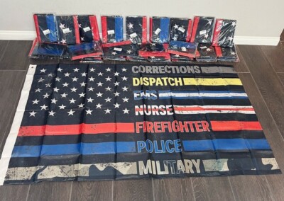 No One Fights Alone 3x5ft Flags Outdoor Vivid Color, 150D Premium Quality Banner