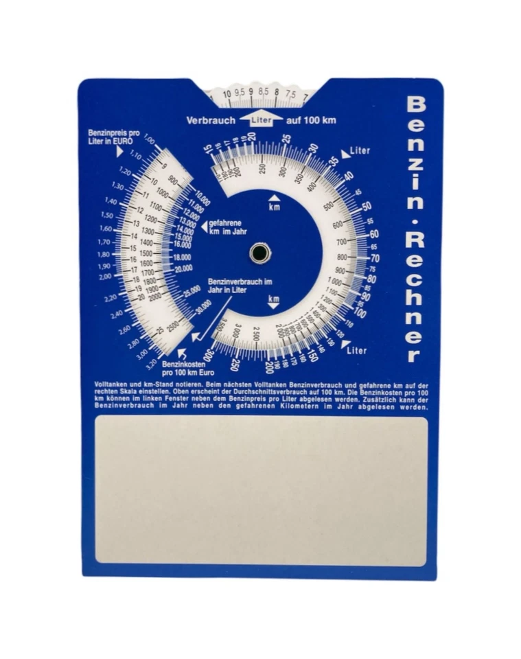 Parkscheibe mit Benzinrechner - Parkuhr 12 und 24 Stunden - Bild 2 von 2
