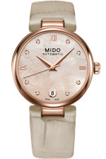 Mido Women's M0222073611611 Baroncelli II 33mm Automatic Diamond Watch