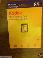 Kodak 8gb Secure Digital SDHC memory card storage 8 gb retail pack+free shipping